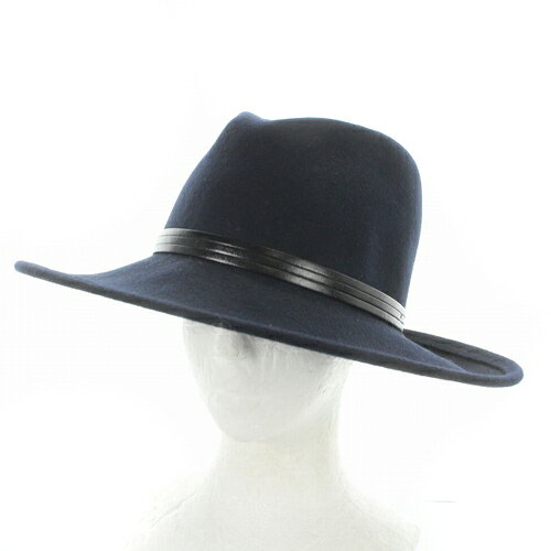 【中古】ハットアンドドリームス HATS&DREAMS ウール中折れフェルトハット ウール 紺 ネイビー /SR5 レディース 【ベクトル 古着】 231212 【中古】ハットアンドドリームス HATS&DREAMS ウール中折れフェルトハット ウール 紺 ネイビー /SR5 レディース 【ベクトル 古着】 231212