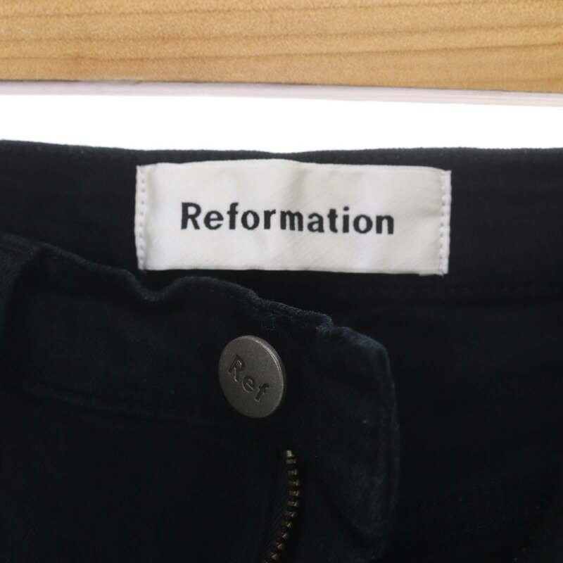 【中古】リフォーメーション Reformation ハイライズ スキニーデニムパンツ スリムパンツ 24 黒 ブラック LY470 /DF ■OS ■SH レディース 【ベクトル 古着】 240115 3