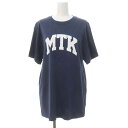 デニミスト Denimist LAppartement取り扱い 23SS CLASSIC T-SH Tシャツ カットソー 半袖 プリント M 紺 ネイビー /DO ■OS レディース  240214