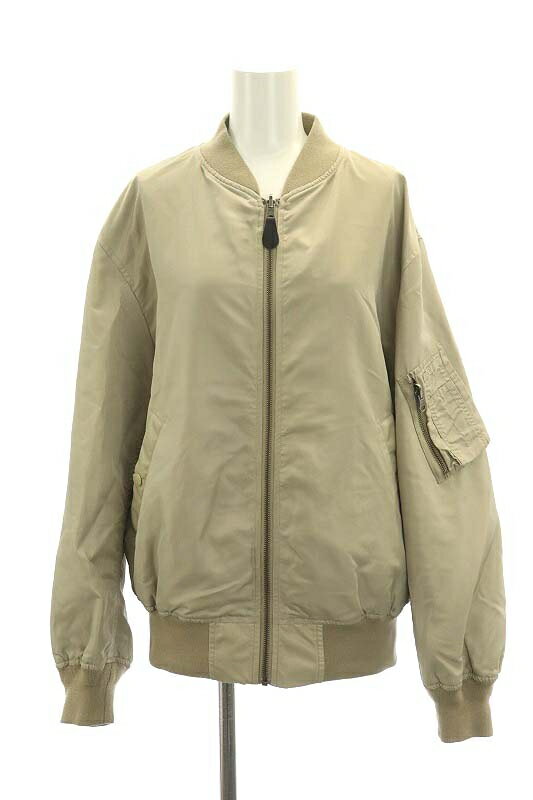 【中古】ジャーナルスタンダード JOURNAL STANDARD 22SS Reversible MA-1 ブルゾン リバーシブル ジップアップ F カーキ グレージュ /ES ■OS レディース 【ベクトル 古着】 240305