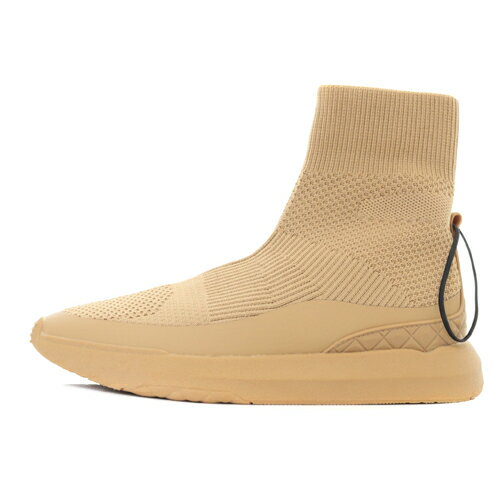 【中古】未使用品 ザラ ZARA STRETCHY SOCK-STYLE SNEAKERS ブーツ ショート 24cm 茶色 ブラウン /SR19..