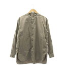 yÁzLve TVC KAPTAIN SUNSHINE 22AW Garment Dyed Stand Collar Shirt X^hJ[Vc  36 O[ /DF OS Y yxNg Òz 240402