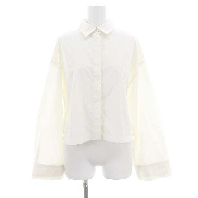 スナイデル snidel 23SS クロップドデザインシャツ 長袖 F 白 ホワイト /HK ■OS レディース  240416