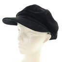 【中古】カシラ CA4LA スエード キャスケット 帽子 黒 ブラック /SR23 レディース 【ベクトル 古着】 240419