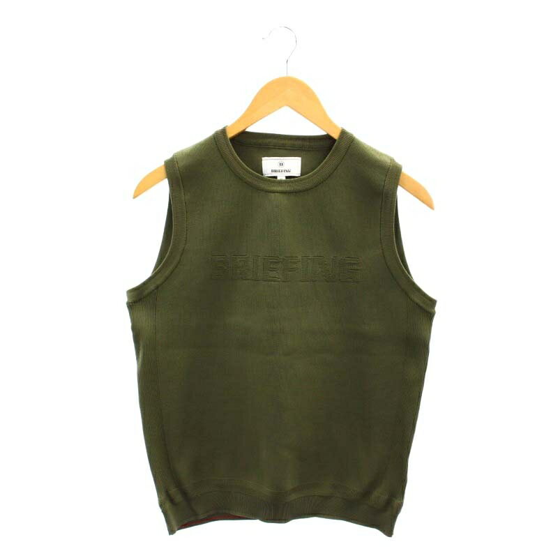 šۥ֥꡼ե BRIEFING 22AW CREW NECK KNIT VEST ˥åȥ٥ ץ륪С M   ꡼ /YQ OS  ڥ٥ȥ  240520