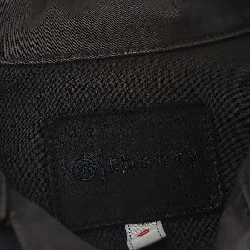 【中古】セオリー Theory × エージー AG THE RIKA ショートジャケット ステンカラー ストレッチ S 黒 グレー /DF ■OS レディース 【ベクトル 古着】 240627