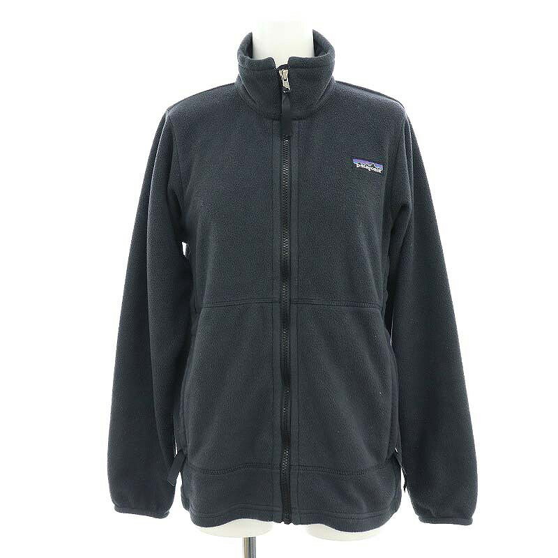 【中古】パタゴニア Patagonia フリースジャケット ジップアップ ロゴワッペン XS チャコールグレー /DO ■OS レディース 【ベクトル 古着】 240823