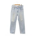 【中古】レッドカード RED CARD 23SS Vintage Straight Denim デニムパンツ ジーンズ ストレート ジッパーフライ ダメージ加工...