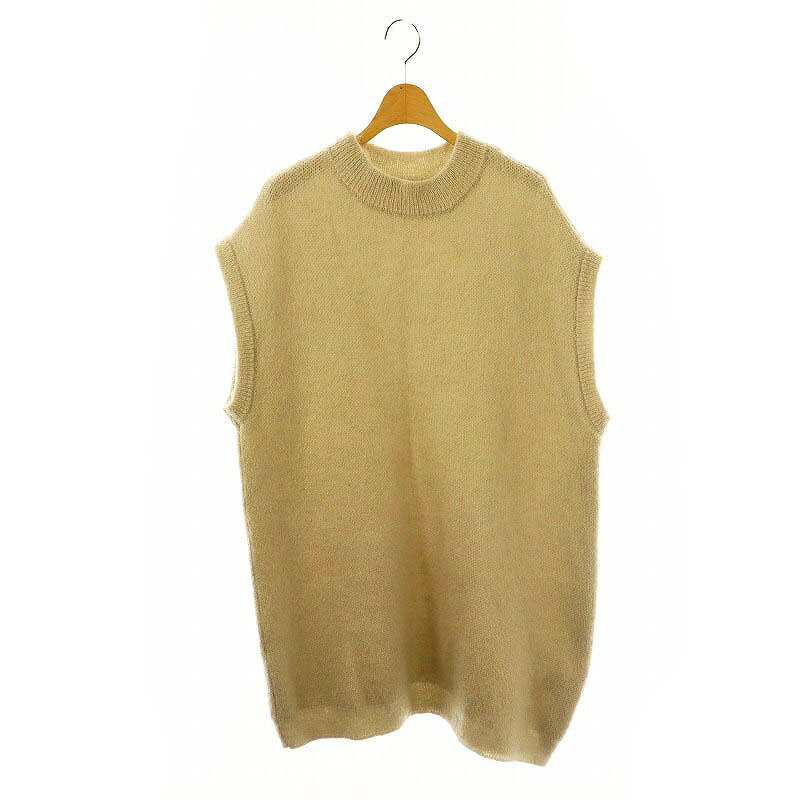 【中古】イロット IIROT Mohair Blend Knit Vestモヘヤニットベスト ウール混 ベージュ 019-022-KT34 /KO ■OS ■MA レディース 【ベクトル 古着】 250127