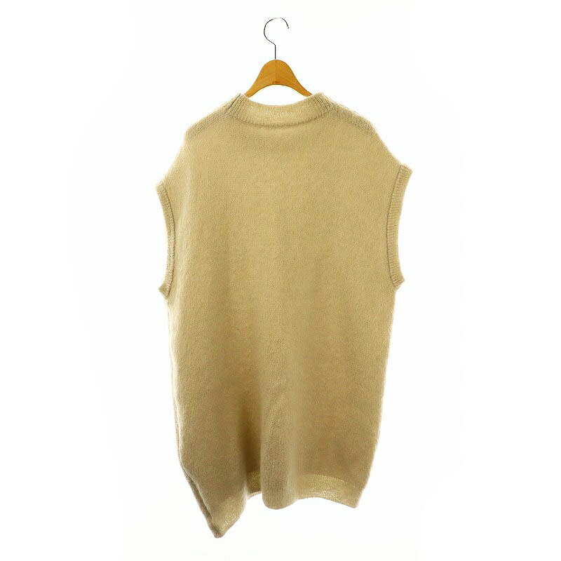 【中古】イロット IIROT Mohair Blend Knit Vestモヘヤニットベスト ウール混 ベージュ 019-022-KT34 /KO ■OS ■MA レディース 【ベクトル 古着】 250127