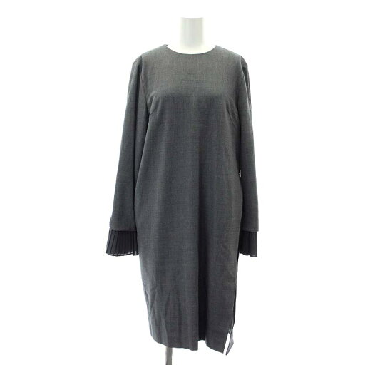 【中古】アドーア ADORE サキソニーワンピース ロング 長袖 38 グレー 黒 ブラック /ES ■OS ■SH レディース 【ベクトル 古着】 240919 【中古】アドーア ADORE サキソニーワンピース ロング 長袖 38 グレー 黒 ブラック /ES ■OS ■SH レディース 【ベクトル 古着】 240919