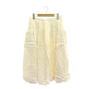 【中古】コー CO Draped Pocket Skirt スカート ミモレ丈 ロング フレア 2 オフホワイト /CX ■OS レディース 【ベクトル 古着】 240920(4)