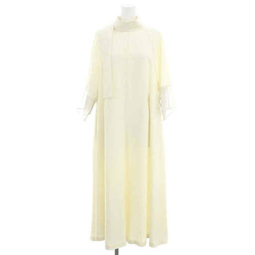 【中古】アドーア ADORE 23SS ミドルジョーゼットワンピース ロング マキシ丈 七分袖 38 アイボリー /MI ■OS レディース 【ベクトル 古着】 240918 【中古】アドーア ADORE 23SS ミドルジョーゼットワンピース ロング マキシ丈 七分袖 38 アイボリー /MI ■OS レディース 【ベクトル 古着】 240918