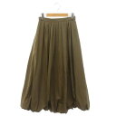 【中古】リリーブラウン Lily Brown 23AW ライトツイルバルーンスカート ロング フレア ギャザー 0 カーキ /CX ■OS レディース 【ベクトル 古着】 240924(4)