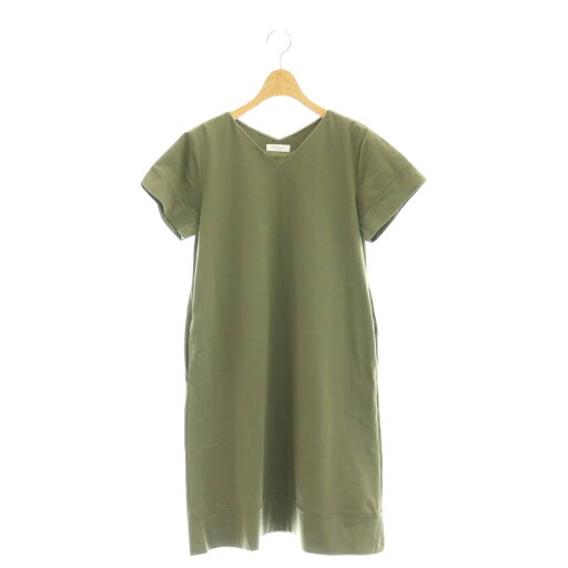 【中古】B&Y ユナイテッドアローズ BEAUTY&YOUTH ビューティー&ユース ワンピース 半袖 ロング Vネック コットン カーキ /NR ■OS レディース 【ベクトル 古着】 250130 【中古】B&Y ユナイテッドアローズ BEAUTY&YOUTH ビューティー&ユース ワンピース 半袖 ロング Vネック コットン カーキ /NR ■OS レディース 【ベクトル 古着】 250130