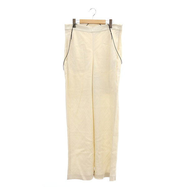 オーディナリージョイ ORDINARY JOY 23AW Bias Pants ワイドパンツ ハイウエスト LAppartement取り扱い 38 ホワイト /MY ■OS レディース  240930