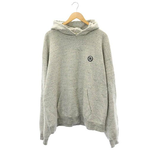 【中古】フォーサムワン FORSOMEONE バックロゴプルオーバーパーカー 長袖 50 グレー /HK ■OS ■SH メンズ 【ベクトル 古着】 241008