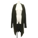 【中古】アクネ ストゥディオズ Acne Studios RAYA MOHAIR ロングカーディガン 長袖 ボタンレス XS 深緑 ダークグリーン /ES ■OS レディース 【ベクトル 古着】 241024(4)