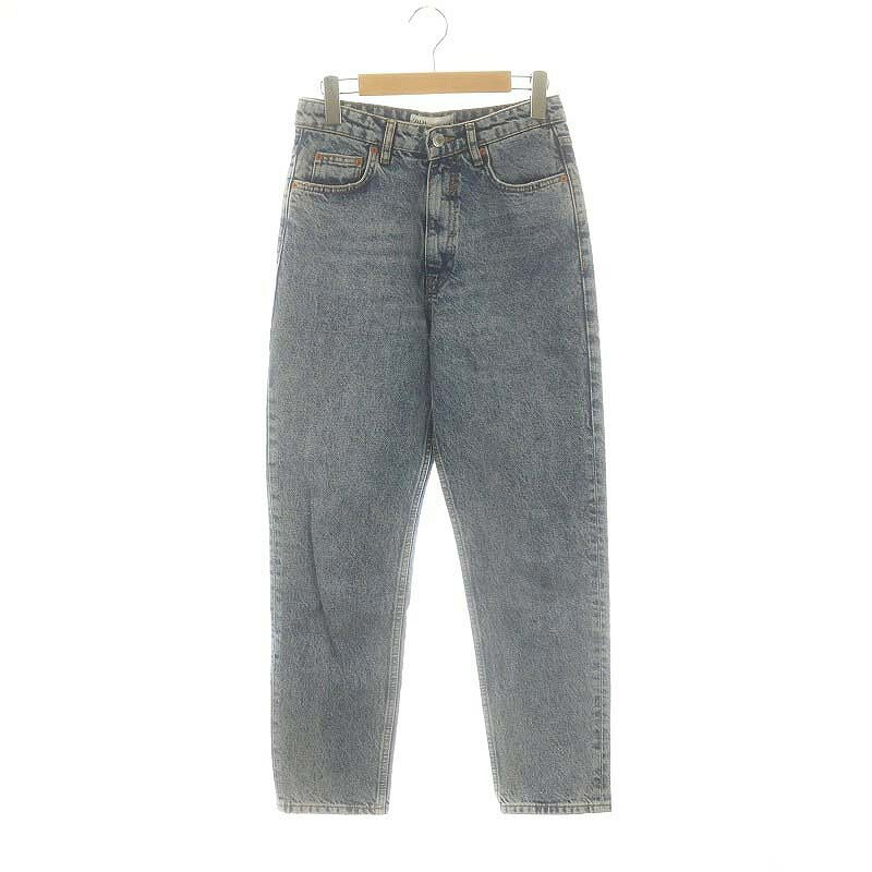 【中古】ザラ ZARA テーパードデニムパンツ ジーンズ USA4 青 ブルー /MF ■OS レディース 【ベクトル 古着】 250129