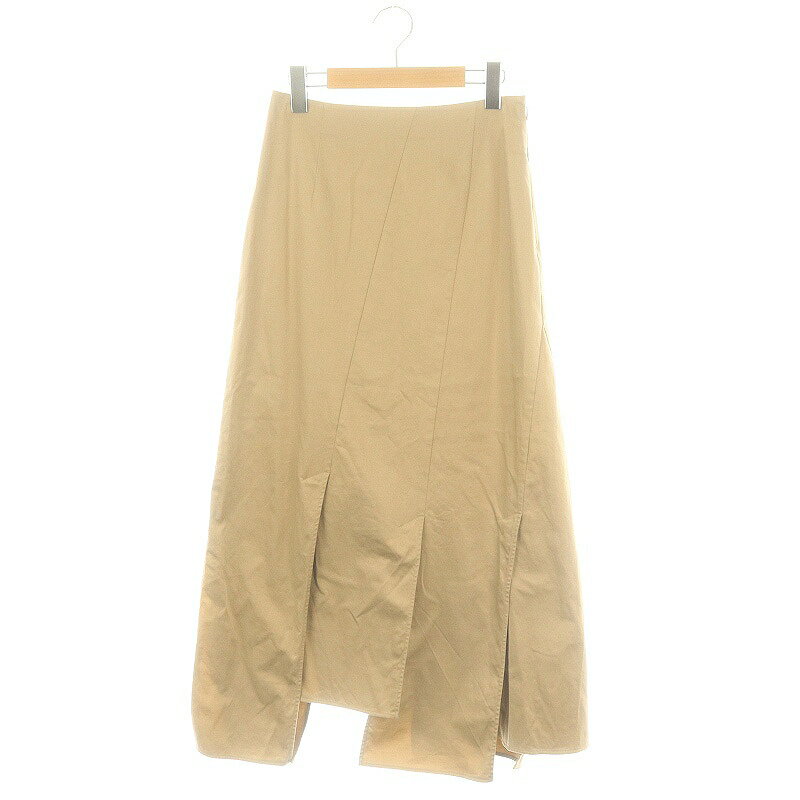 【中古】ルシェルブルー LE CIEL BLEU Split Hem Maxi スカート ロング フレア 38 ベージュ /DO ■OS レディース 【ベクトル 古着】 241115