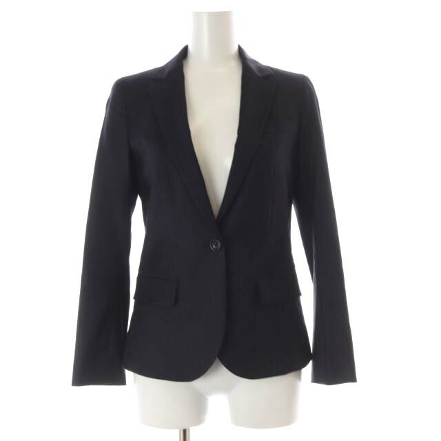 【中古】セオリー Theory Tailor Gabe Nジャケット シングル ウール 00 XS 紺 ネイビー /SY ■OS レディース 【ベクトル 古着】 241127