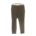 【中古】インディヴィ INDIVI ウール パンツ ボトムス ジップフライ 38 M 茶 ブラウン /YQ ■OS レディース 【ベクトル 古着】 250108