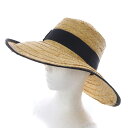 【中古】ボルサリーノ Borsalino 麦わら帽子 ハット 黒 ブラック 茶色 ブラウン /SR7 ■SH メンズ 【ベクトル 古着】 241126