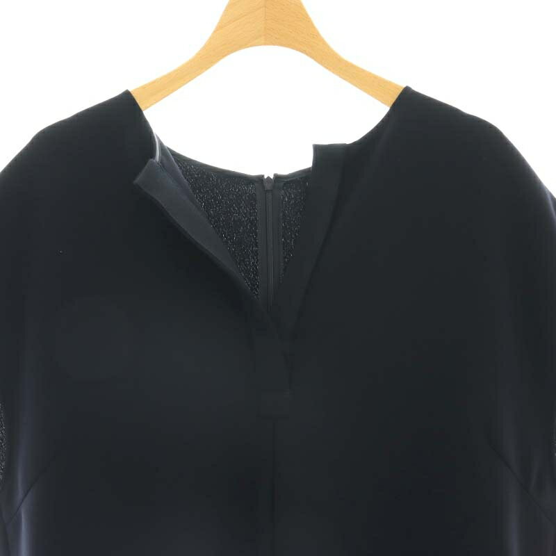 【中古】アンクレイヴ uncrave 22SS スキッパー ワンピース ノースリーブ ロング丈 2 M 紺 ネイビー /KO ■OS レディース 【ベクトル 古着】 241203