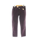 【中古】リーバイス Levi's Boyfriendコーデュロイパンツ テーパード ジッパーフライ コットン W24 紫 パープル /NR ■OS ■AD レデ...