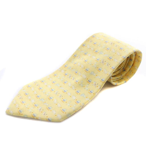 【中古】サルヴァトーレフェラガモ Salvatore Ferragamo アニマル柄 シルクネクタイ 総柄 黄色 イエロー /SR6 ■SH メンズ 【ベクトル 古着】 241128 【中古】サルヴァトーレフェラガモ Salvatore Ferragamo アニマル柄 シルクネクタイ 総柄 黄色 イエロー /SR6 ■SH メンズ 【ベクトル 古着】 241128