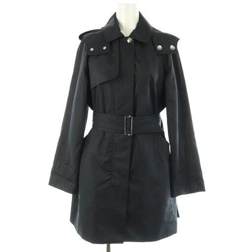 【中古】マダムジョコンダ MADAM JOCONDE フード スプリングコート ジップアップ ベルト付 38 黒 ブラック /MY ■OS レディース 【ベクトル 古着】 241218 【中古】マダムジョコンダ MADAM JOCONDE フード スプリングコート ジップアップ ベルト付 38 黒 ブラック /MY ■OS レディース 【ベクトル 古着】 241218