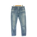【中古】アッパーハイツ upper hights ANNETTE ストレートデニムパンツ ストレッチ 25 ライトブルー 195219 /HK ■OS レディー...