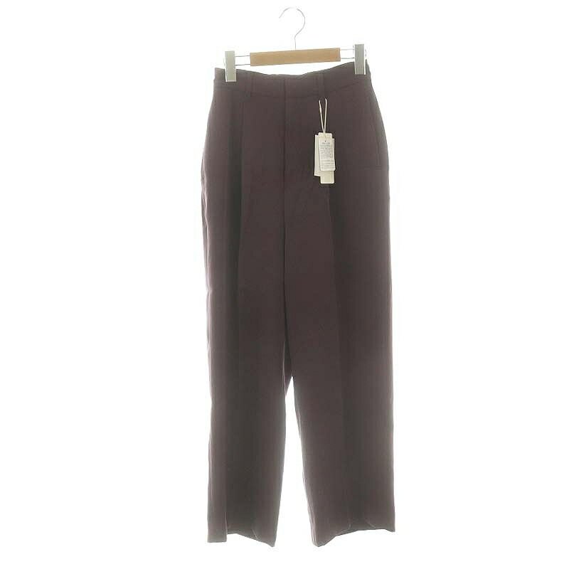 【中古】未使用品 ハレ HARE トロミストレートパンツ S 紫 パープル /MF ■OS レディース 【ベクトル 古着】 250108
