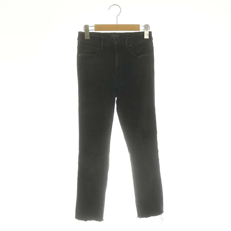 【中古】マザー mother ラスカルアンクレットフライ Rascal Ankle Fray デニムパンツ ジップフライ 黒 ..