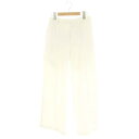 【中古】フランゴン FRANGATE 23SS アンダーズトラウザーundees trousers パンツ ボトムス ジップフライ インナー付き 38 M 白 ホワイト /YQ ■OS レディース 【ベクトル 古着】 241211