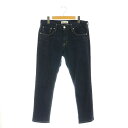 【中古】レッドカード RED CARD PLST別注 Anniversary ストレッチデニムパンツ ジーンズ スキニー ジッパーフライ コットン 26 紺 ネ...