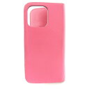 【中古】ボナベンチュラ BONAVENTURA FOLIO DIARY CASE iPhone13 Pro スマホケース レザー 手帳型 ピンク /MM ■OF...