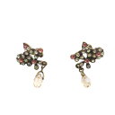 【中古】ミハエルネグリン Michal Negrin ストーン ピアス ピンク べージュ /SR10 レディース 【ベクトル 古着】 250108(4)