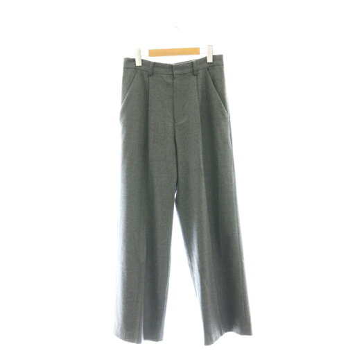 【中古】スピック&スパン Spick&Span サキソニーストレッチストレートパンツ タック 40 グレー /MF ■OS レディース 【ベクトル 古着】 241224 【中古】スピック&スパン Spick&Span サキソニーストレッチストレートパンツ タック 40 グレー /MF ■OS レディース 【ベクトル 古着】 241224