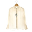 【中古】フートウキョウ Foo Tokyo 23AW パジャマ ロングカフス シルクシャツ 長袖 M 白 ホワイト /MF ■OS ■SH レディース 【ベクト...