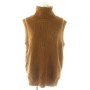 【中古】グラフペーパー Graphpaper High Density Turtle Neck Vest ベスト ニット タートルネック 0 茶 ブラウン /D...