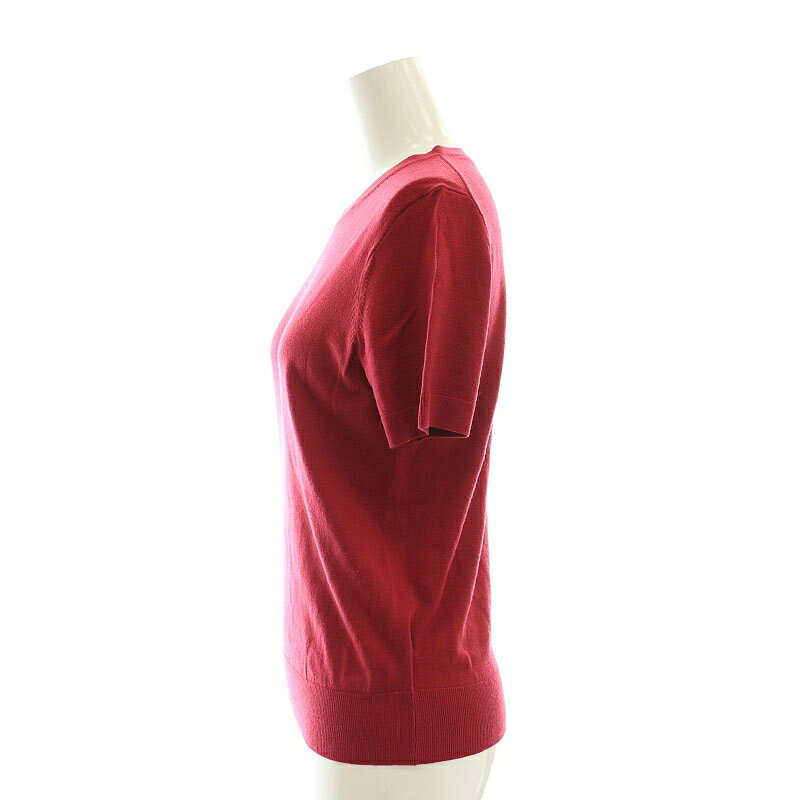 【中古】セオリー Theory 24AW Regal Wool Basic Tee P ニット カットソー 半袖 ウール S 赤 レッド /DO ■OS レディース 【ベクトル 古着】 250110