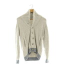 【中古】ジェラートピケオム GELATO PIQUE HOMME カーディガン ニット 長袖 厚手 ルームウェア 部屋着 M グレー /NR ■OS メンズ 【...