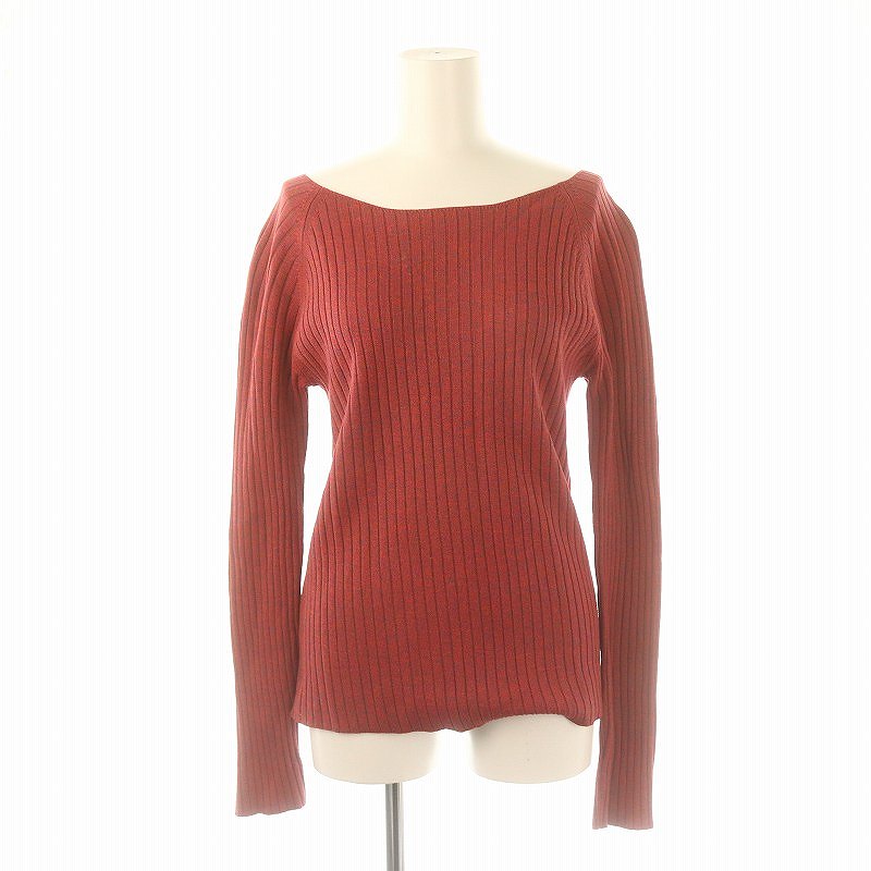 【中古】マチュール フレームワーク Mature Framework オフショルダーリブニット カットソー 長袖 ミッ..