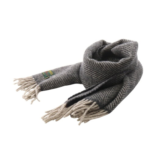 【中古】ツイードミル TWEEDMILL マフラー 大判 ウール ヘリンボーン 黒 ブラック グレー /AK19 レディース 【ベクトル 古着】 250123 【中古】ツイードミル TWEEDMILL マフラー 大判 ウール ヘリンボーン 黒 ブラック グレー /AK19 レディース 【ベクトル 古着】 250123