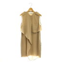【中古】3.1 フィリップリム 3.1 phillip lim ノースリーブチュニックシャツ ブラウス シルク 0 ベージュ /DF ■OS レディース 【ベクトル 古着】 250123