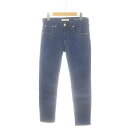 【中古】レッドカード RED CARD 25th Anniversary デニム ジーンズ パンツ スキニー ストレッチ ジッパーフライ 24 青 ブルー 52...