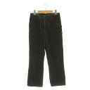 【中古】ドゥーズィエムクラス DEUXIEME CLASSE corduroy wide パンツ コーデュロイ ストレート 36 ダークカーキ /DF ■OS ...