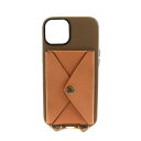 【中古】ラルコバレーノ L'arcobaleno iPhoneケース スマホショルダー iPhone11pro レザー ベージュ ピンク /AK17 レディース...