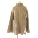 【中古】マウジー MOUSSY HIGH NECK SLIT ニットトップス セーター ハイネック 長袖 F ベージュ /MF ■OS ■SH レディース 【ベクトル 古着】 250206(4)